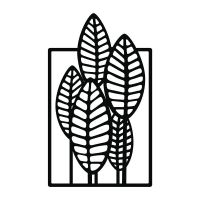 Миниатюра: Панно настенное 45*55см МДФ Листья в рамке @