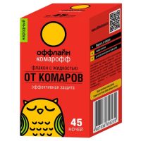 Миниатюра: Жидкость для фумигатора 30мл, б/запаха, 45 ночей, Комарофф Народный