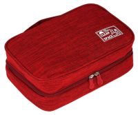 Миниатюра: Косметичка-несессер на молнии, с ручкой, цвет бордовый