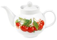 Миниатюра: Чайник заварочный фарфор 700мл Рубин Вишня (12)