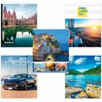 Миниатюра: Тетрадь А5 48л. BRAUBERG линия, обложка картон, МИКС, 403040