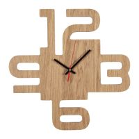 Миниатюра: Часы настенные 38*38см интерьерные, мдф, открытые, светлые WOOD Рубин