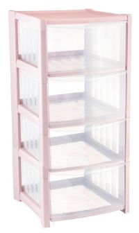 Миниатюра: Комод пласт. 4-х секционный (360*377*767мм) Радуга цвет микс