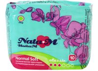 Миниатюра: Прокладки гигиен. 10шт NataM  Classic Normal Soft цвет: мятный