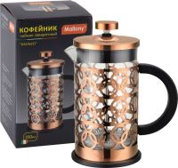 Миниатюра: Френч-пресс 350мл, стекло Mallony BRONZO
