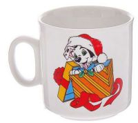 Миниатюра: Кружка 250мл фарфор школьная Далматинцы