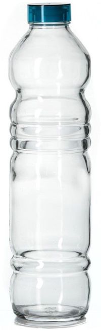 Миниатюра: Бутылка 1100мл стекло с пласт. крышкой ВИТА (бирюзовая крышка)