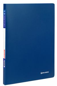 Миниатюра: Папка 40 вклад. BRAUBERG Office, синяя, 0,6мм, 222634
