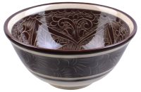Миниатюра: Миска 17,5см (Коса) коричневый карандаш Риштан@