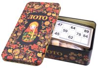 Миниатюра: Игра настольная Лото жестяной короб