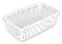 Миниатюра: Корзина для хранения пласт. 34*21*10см, прямоугольная Велетта белая
