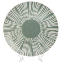 Миниатюра: Тарелка обеденная 25см керамика,круглая, Дюна, Daniks, серая