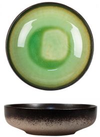 Миниатюра: Салатник 17,5см каменная керамика 2022 Spider Silk-Green@