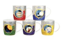 Миниатюра: Кружка 350мл бочка низкая Мужские имена-планеты фарфор