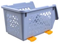 Миниатюра: Ящик для овощей пласт. 4,5л (260*176*155мм) серый (30)