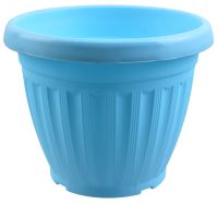 Миниатюра: Кашпо пласт. 4,5л, с поддоном Баргузин голубое (10) @