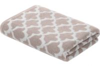 Миниатюра: Полотенце 33*50см махровое кофе-белый Treviso