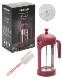 Миниатюра: Френч-пресс 1000мл+ губка с ручкой, нерж. фильтр  KARKADE