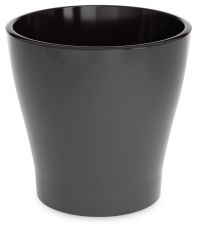 Миниатюра: Горшок для цветов пласт. 5л (215*215*205мм), двойной с автополивом Лея графит (8)
