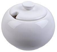 Миниатюра: Сахарница фарфор 380мл белая