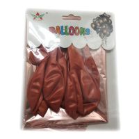 Миниатюра: Шары воздушные (надувные) 14шт (4шт фольгир.+10шт перламут.) бронзовые