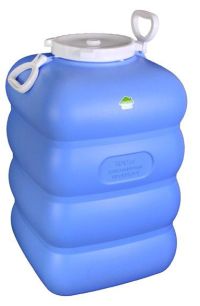 Миниатюра: Фляга 100л п/эт (460*435*670мм), пищевая навесные ручки Гранде фиолетовая