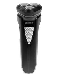 Миниатюра: Бритва эл. 3 головки триммер сухое бритьё, аккум SAKURA
