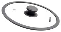 Миниатюра: Крышка стекло 24см, плоская, силиконовый обод и ручка, пароотвод Attribute NOVA (6)
