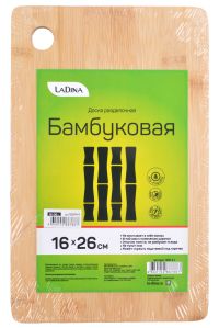 Миниатюра: Доска разделочная бамбук 16*26см