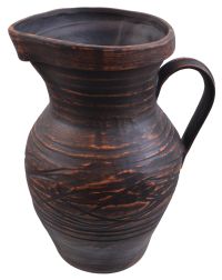 Миниатюра: Молочник 1,7л красная глина керамика