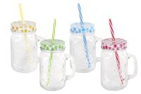 Миниатюра: Бутылка для воды с крышкой, микс