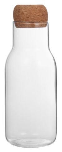 Миниатюра: Банка для сыпучих 700мл стекло,крышка бамбук