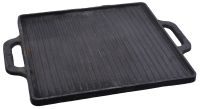 Миниатюра: Противень-гриль чугун 400*360мм, литой, литые чугун ручки @