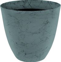 Миниатюра: Кашпо пласт. 12л (290*290*270мм) Мрамор бирюзовое