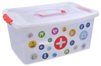 Миниатюра: Контейнер пласт. 9л (243*368*167мм), вкладыш, крышка на защелках Аптечка