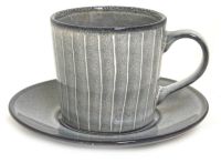 Миниатюра: Набор чайный 2пр 200мл фарфор Gray