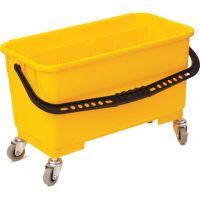 Миниатюра: Ведро-тележка пласт. 24л, 4 колеса d50мм, пласт. ручка, отжим для окномоек и ПВА швабр LAIMA PROF