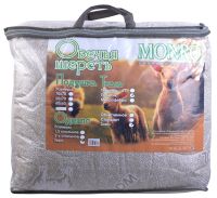 Миниатюра: Одеяло 2-х спальное Евро Овечья шерсть многоиголка 300гр 200*215см  Зима@