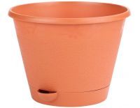 Миниатюра: Горшок для цветов пласт. 5л, с поддоном Мадера коричневый