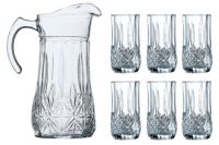 Миниатюра: Набор для воды 7пр кувшин+6 стаканов BRIGHTON