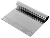 Миниатюра: Нож для теста (скребок кондитерский) нерж. 15*11,4см, с линейкой 14см