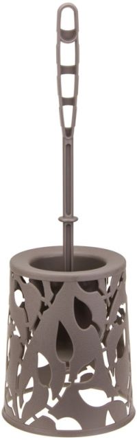 Миниатюра: Ерш для туалета на подставке пласт. 140*140*410мм, пласт. ручка ФЛОРА серый