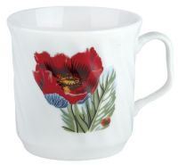 Миниатюра: Кружка 300мл керамика волна Маки (48)