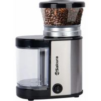 Миниатюра: Кофемолка эл. 150Вт,загрузка 150гр,жерновой тип,нерж.сталь SAKURA