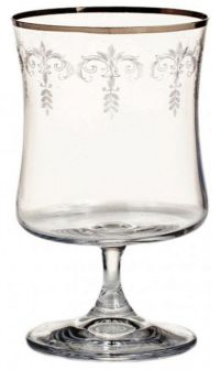 Миниатюра: Бокал для коньяка 250мл хр. стекло Марко Бутео золото Богемия