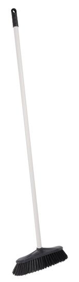 Миниатюра: Щетка для пола пласт. 1115*280*60мм, с короткой щетиной, с черенком, цвет микс (11)