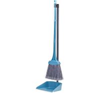 Миниатюра: Набор для уборки (щетка для пола, совок пласт. 245*920мм), длинные пласт. ручки Ленивка