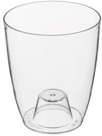 Миниатюра: Кашпо пласт. 1,4л (130*130*155мм), для орхидеи, прозрачное (28)