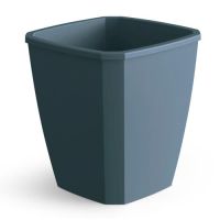 Миниатюра: Кашпо пласт. 4л (176*176*204мм), со вставкой Лаунж чернильно-серое (12)