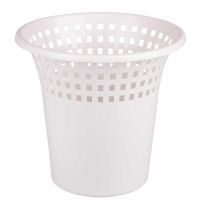 Миниатюра: Корзина (ведро) для мусора (бумаг) пласт. d260*245мм бежевая